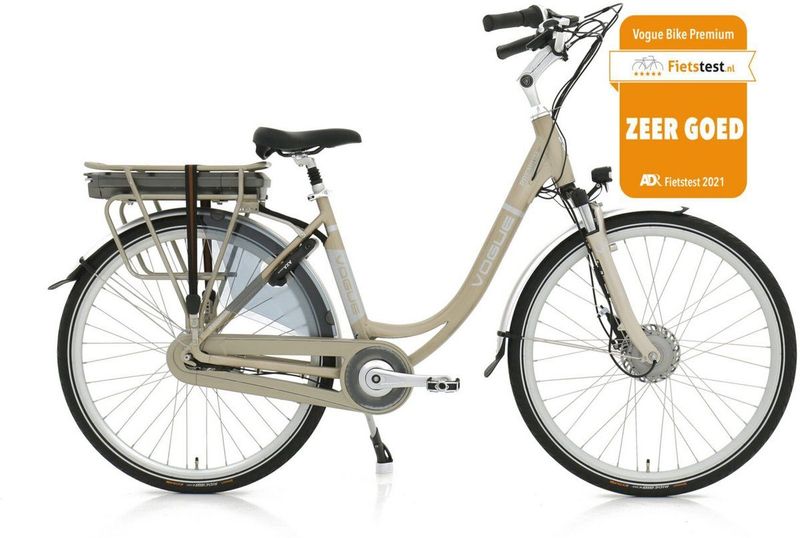 Vogue - Premium - Elektrische Fiets - Champagne - 7SP - 48 cm - Lage Instap
