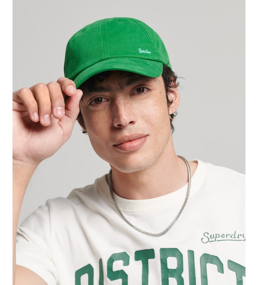 Boné Superdry Vintage com Logo Bordado, Verde