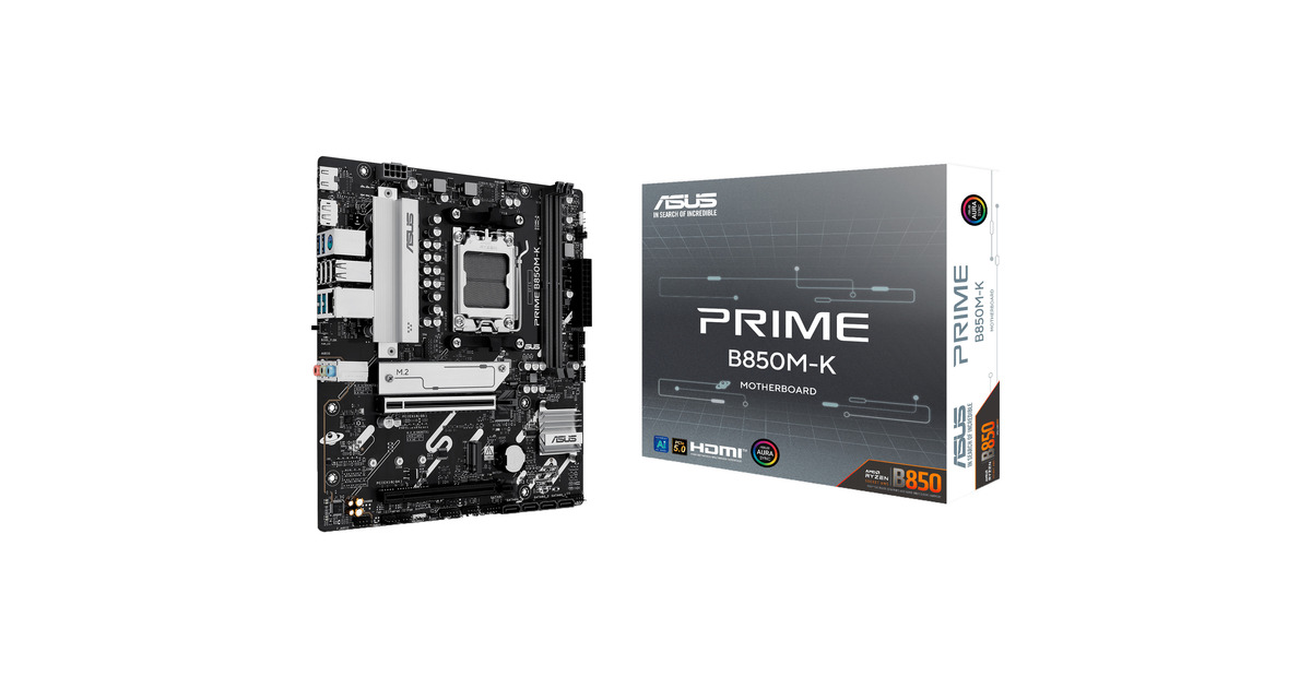ASUSPRIME B850M-K socket AM5 moederbord  (2.5 GbE-LAN, Sound, µATX)