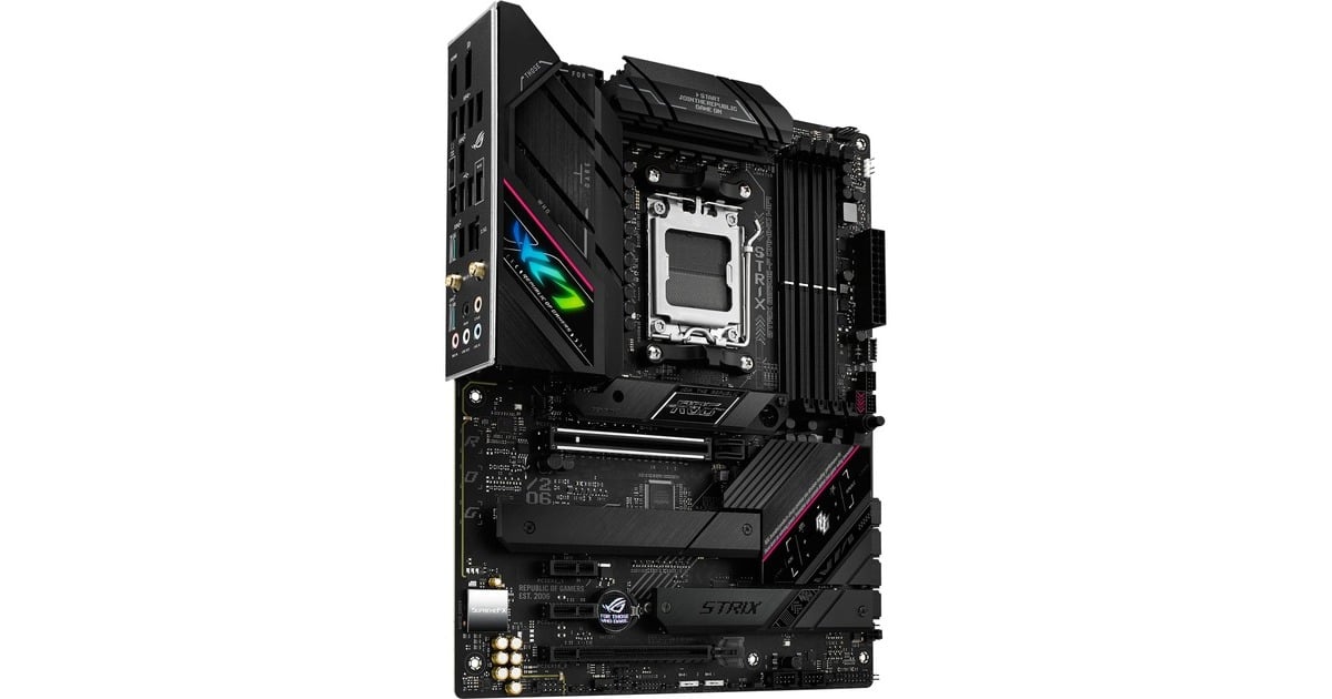 ASUSROG Strix B650E-F Gaming WiFi socket AM5 moederbord  (Zwart, RAID, 2.5 Gb-LAN, Wi-Fi 6E, BT 5.2, Sound, ATX)