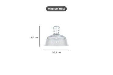 Set flesspeen Mepal Mio 2-delig medium flow - transparant