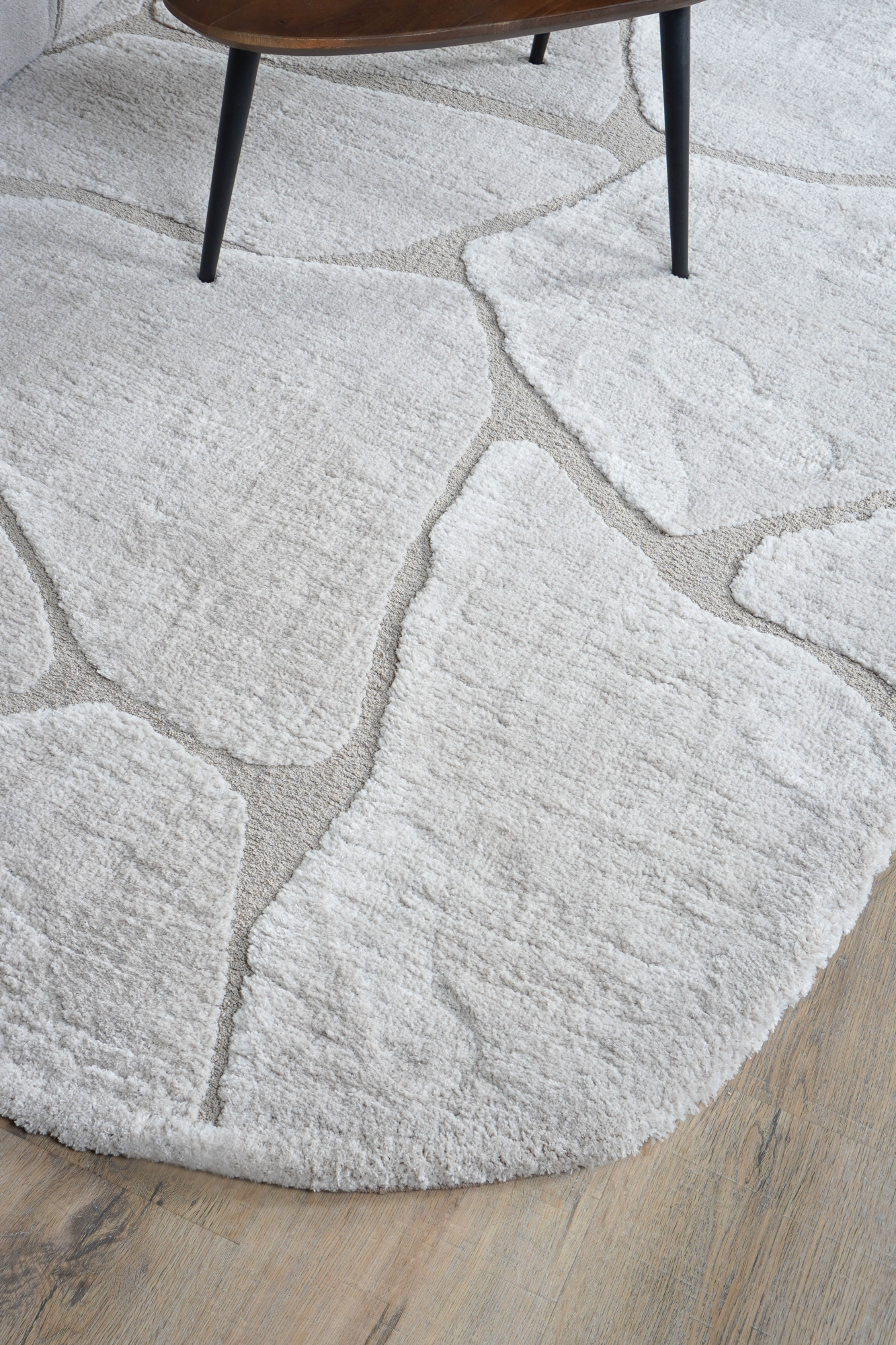 Vloerkleed Macy Beige - Rounded Corners 160 x 230 cm
