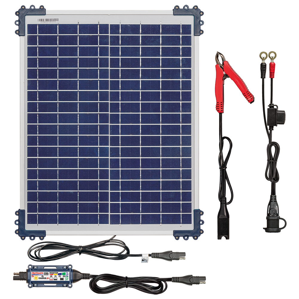 TecMate - Chargeur Optimate Solar Duo TM522D2 avec panneau 20W