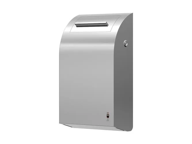Hygiejneboks Design 7 l t/væg stål