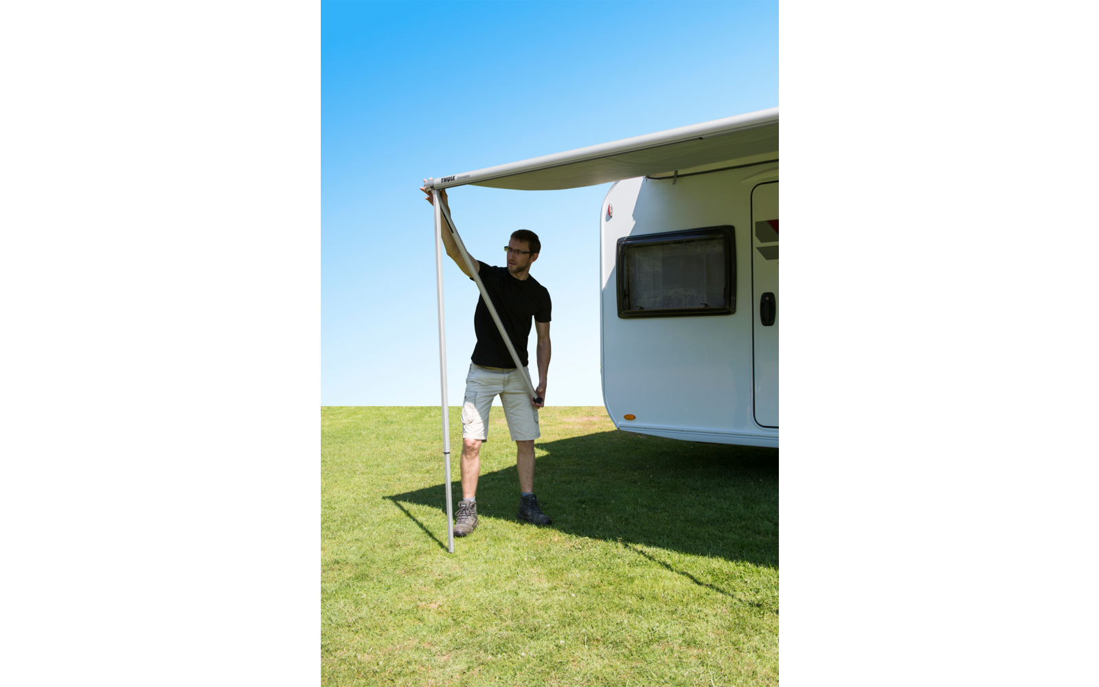 Thule Omnistor 1200 Taschenmarkise  Saphir Blau 2,3 Meter