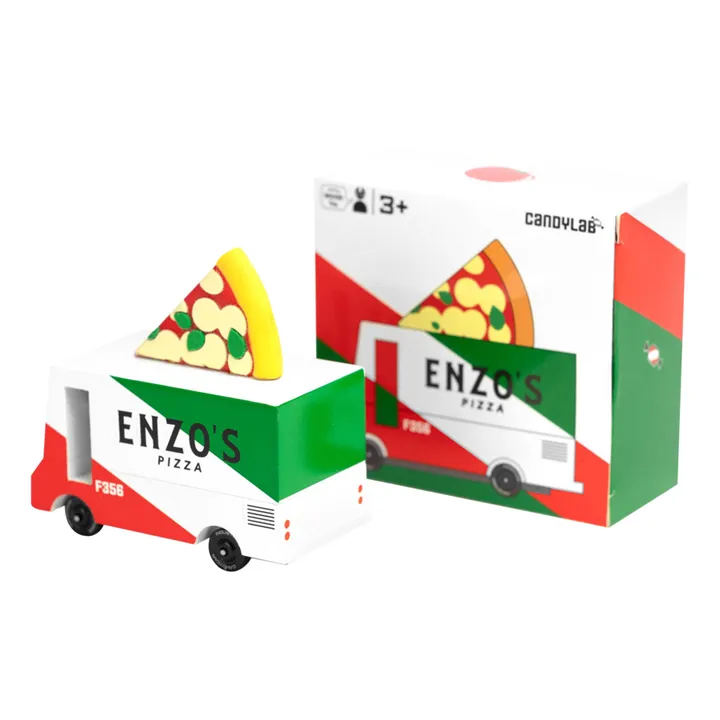Candylab Voiture Pizza en bois