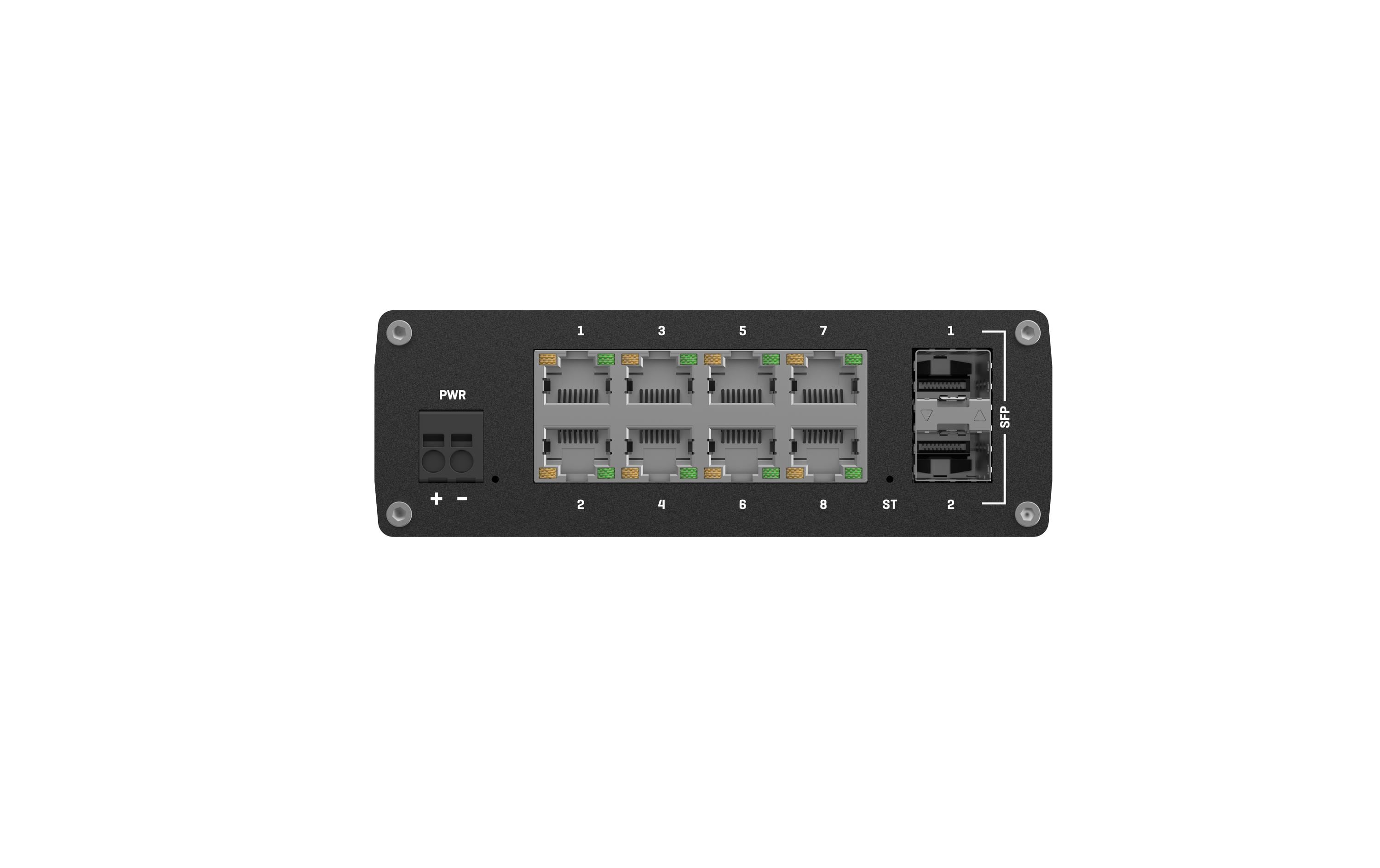 Rail Switch TSW212 10 Port<br>Industrial Managed Netzwerk Switch