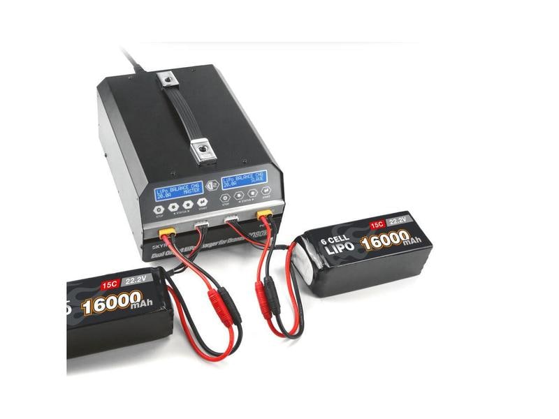 SKYRC Dual-Ladegerät PC1080W 6S Leistungsstarkes Dual-Ladegerät für LiPo Akkus