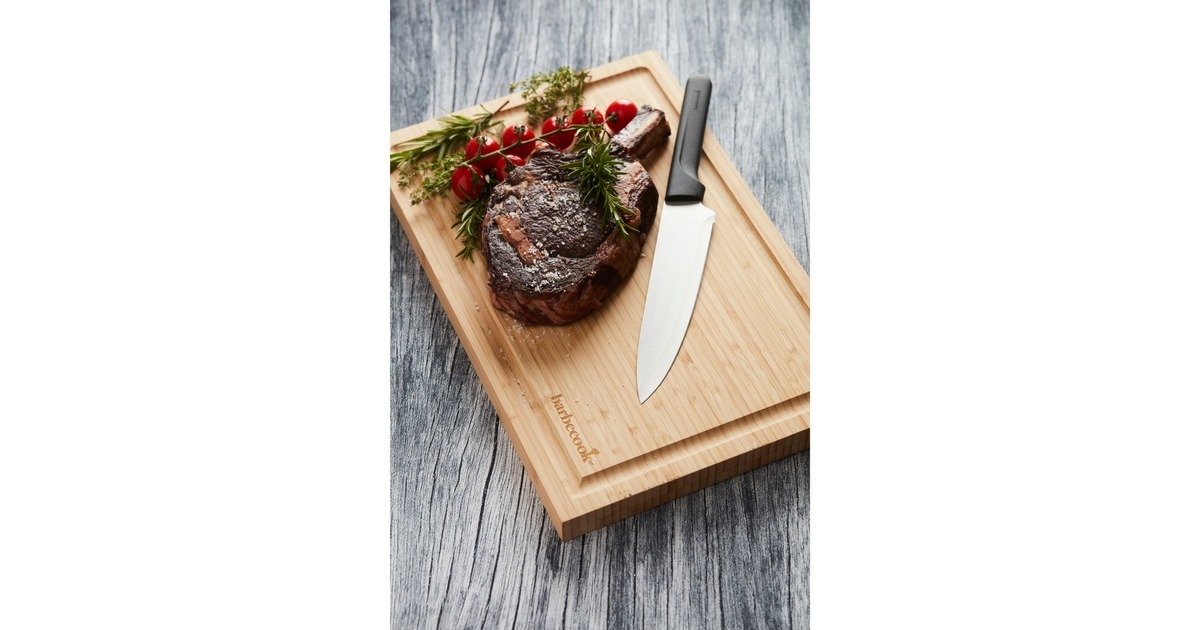 BarbecookOlivia groot chefmes uit rvs  (Zwart)