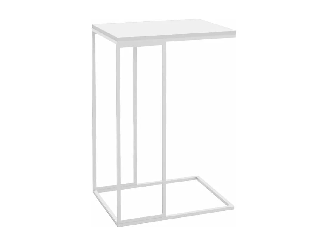 Table d'appoint Blanc 40x30x59 cm Bois d'ingénierie