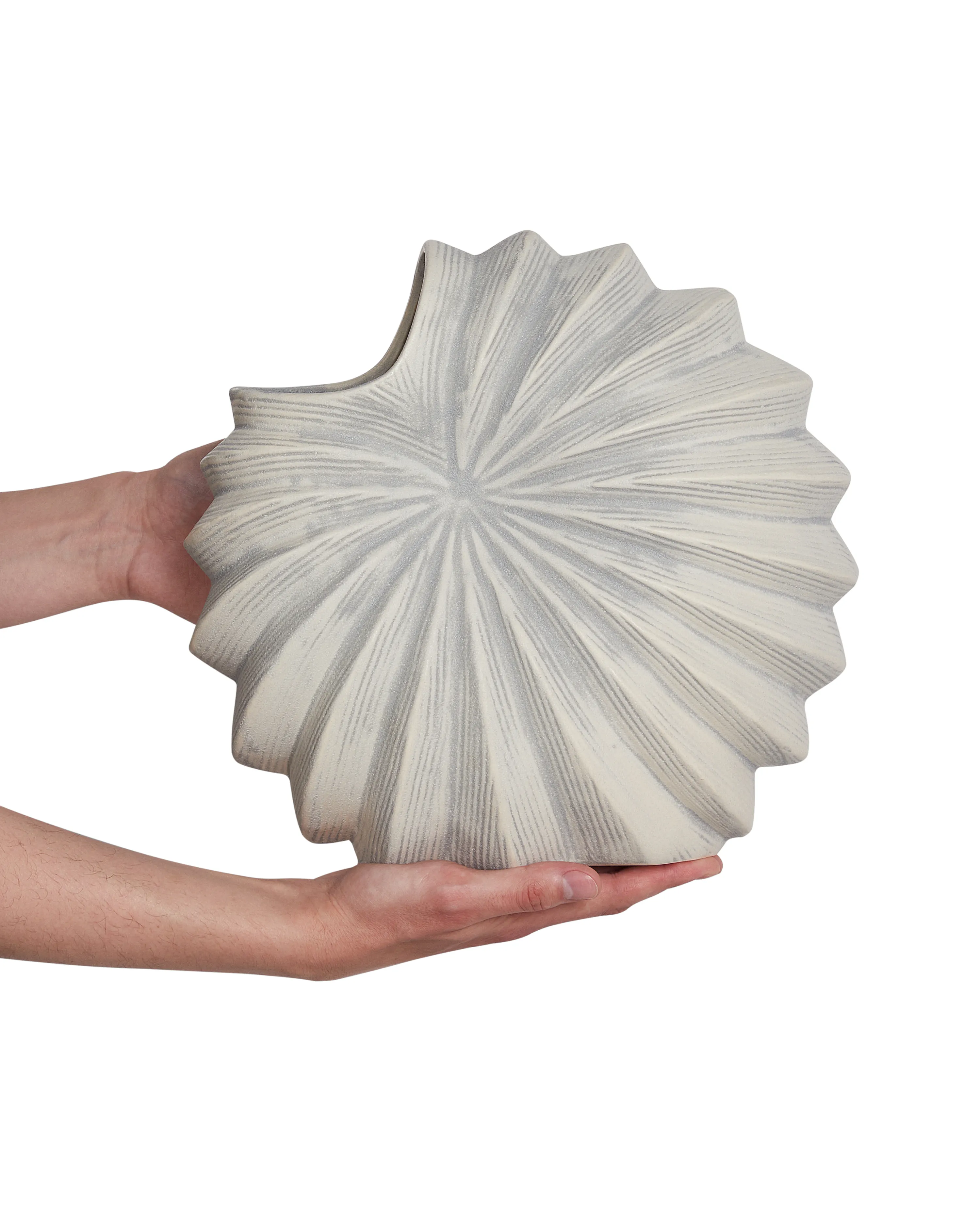 Bloemenvaas SCUP Steengoed 28 cm Gebroken wit