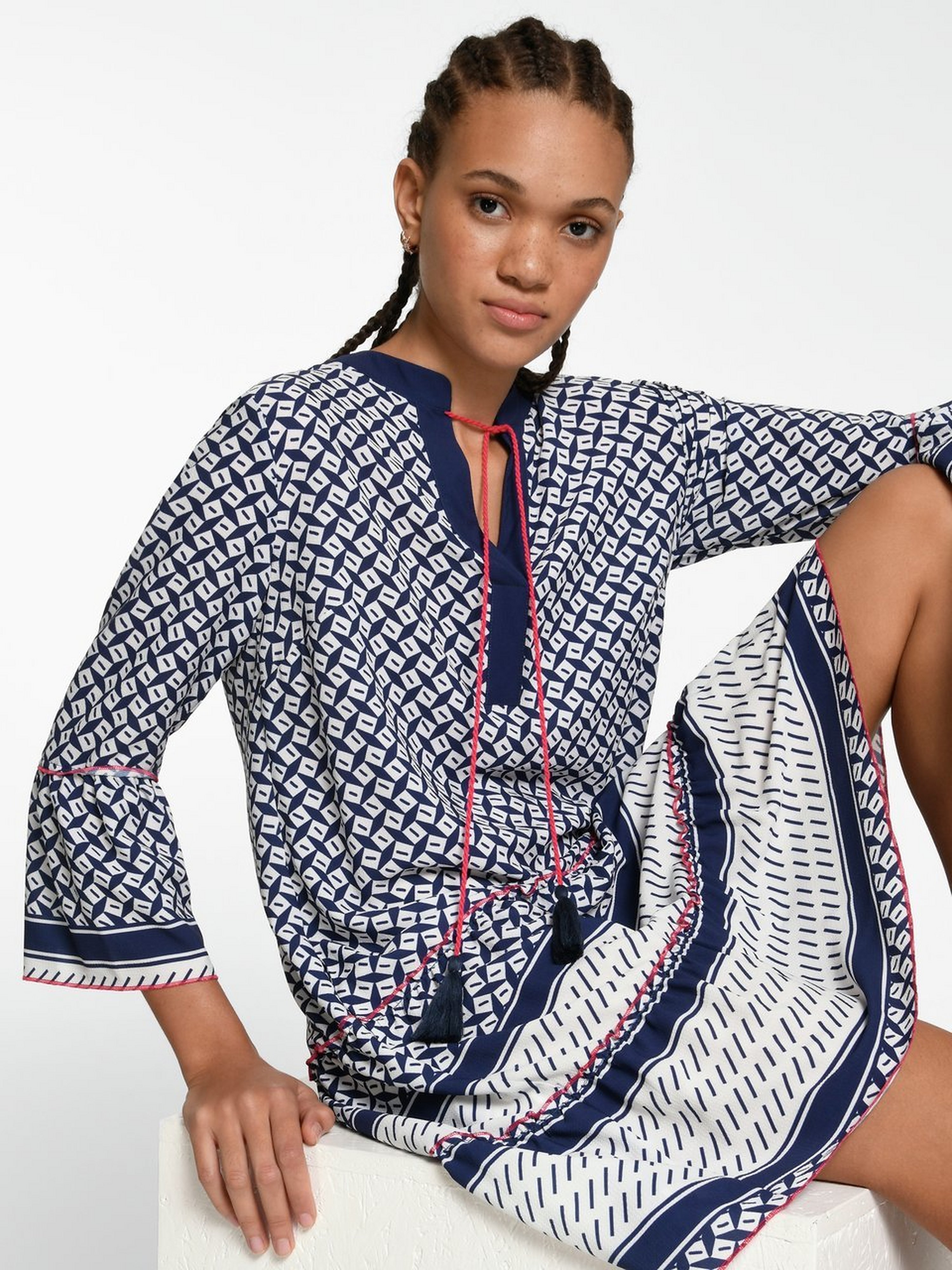 Kleid mit 3/4-Arm