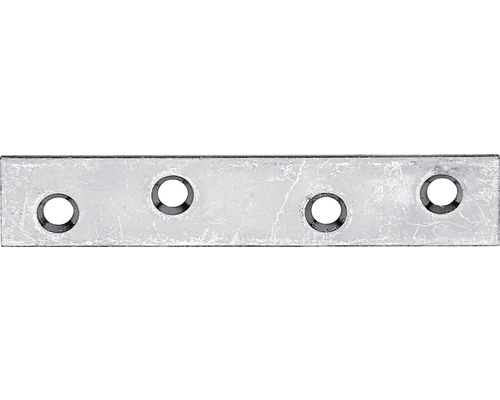 Vlakke connector 80x15 mm sendzimir verzinkt