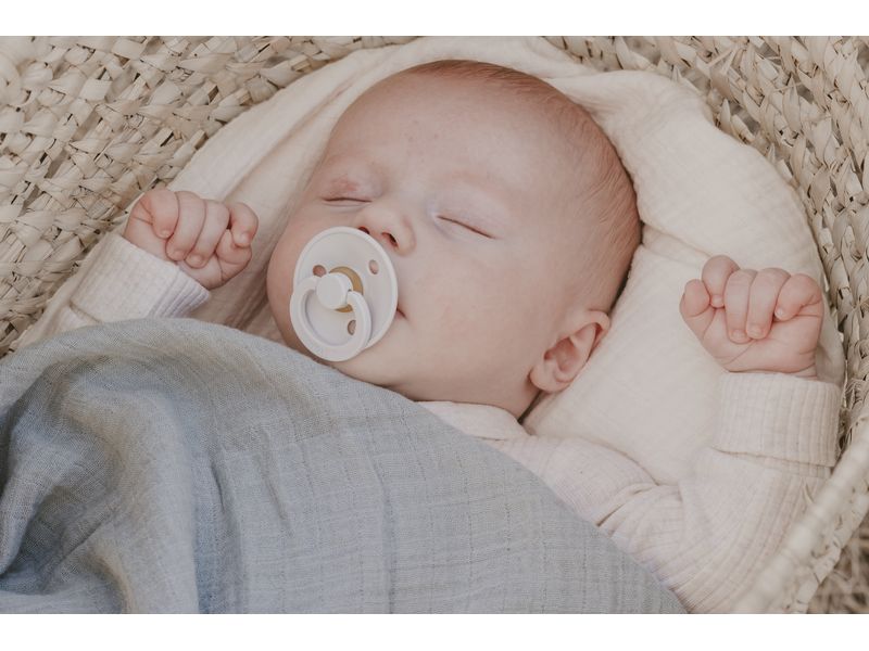 Bibs Mulltuch Ivory 120 x 120 cm Vielseitiges Musselin-Tuch für den Alltag