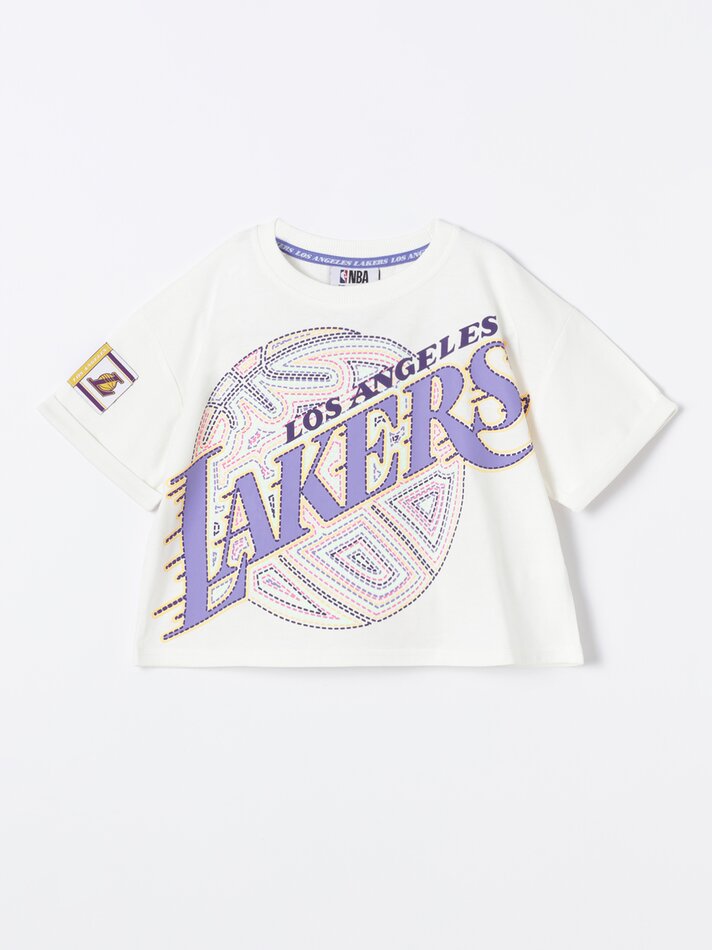 Camiseta NBA com estampa - Off White