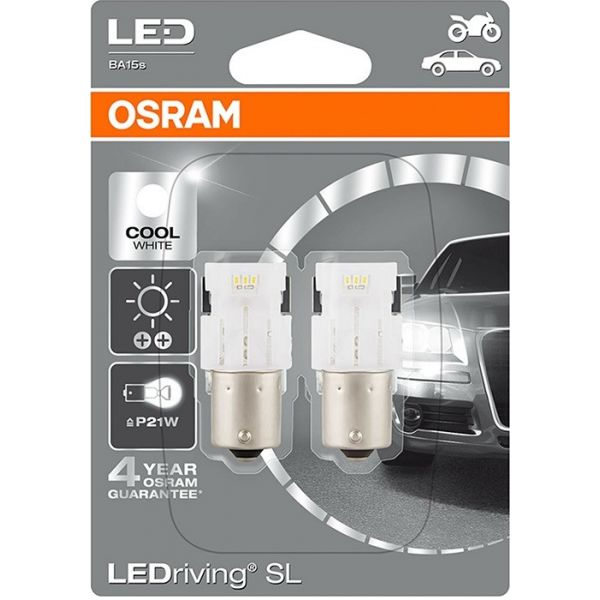 Osram 2x Lâmpadas Ledriving P21W BA15s 6000k - 7458CW-02B