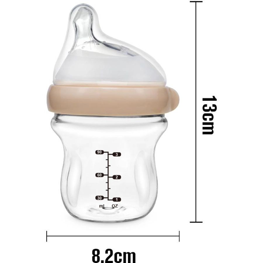 haakaa® Babyflasche Schoppen Gen.3 peach 90ml Glas