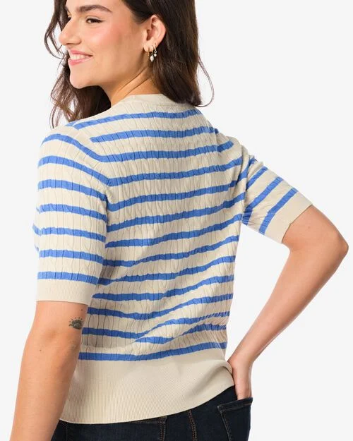pull maillé Fally pour femmes blanc cassé