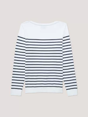 Suéter Adaptive Heritage Stripe com Decote Canoa