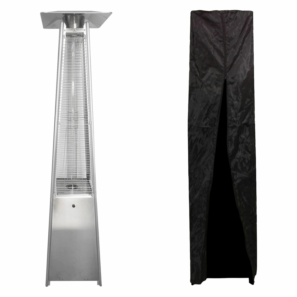 Parasol chauffant stockholm 13kw inox + housse
