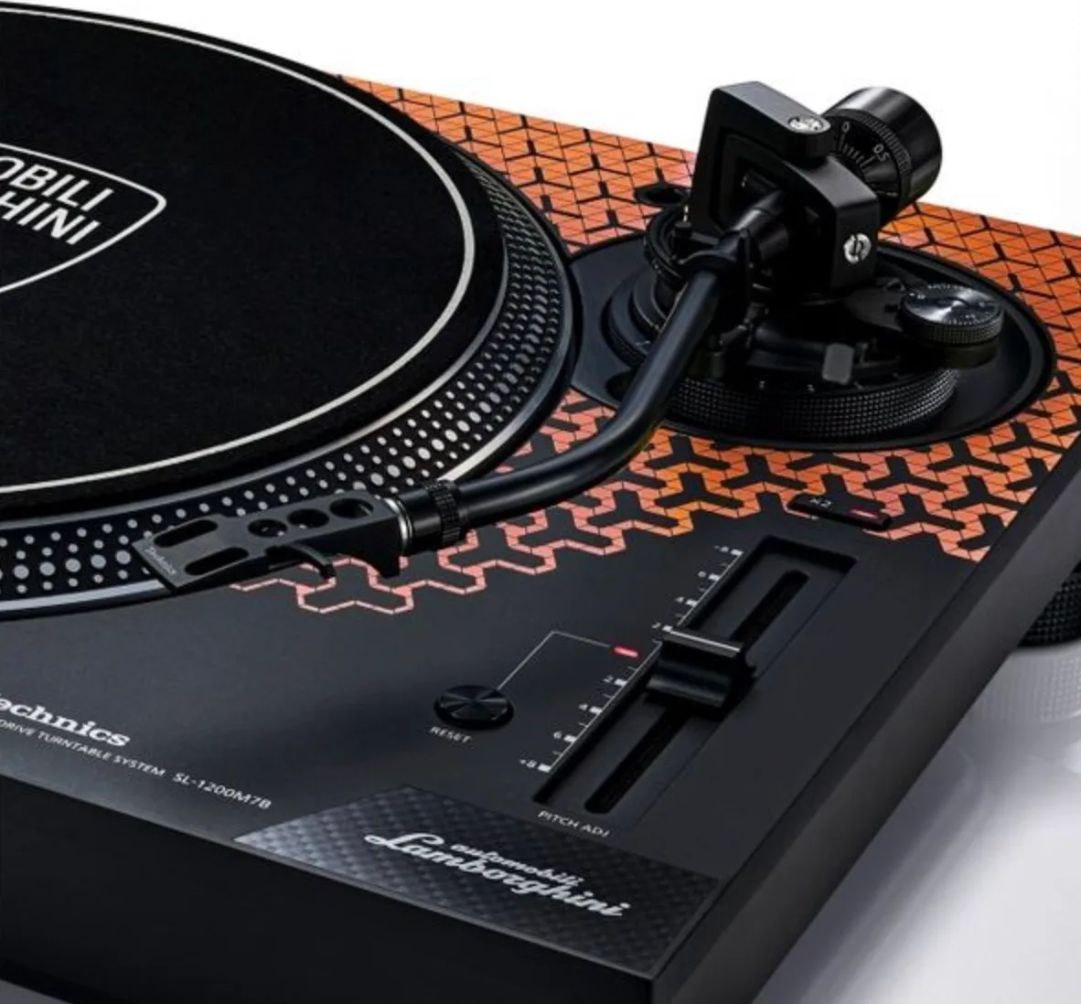 Technics SL-1200M7B Orange Spéciale Edition Lamborghini Platines vinyle hi-fi