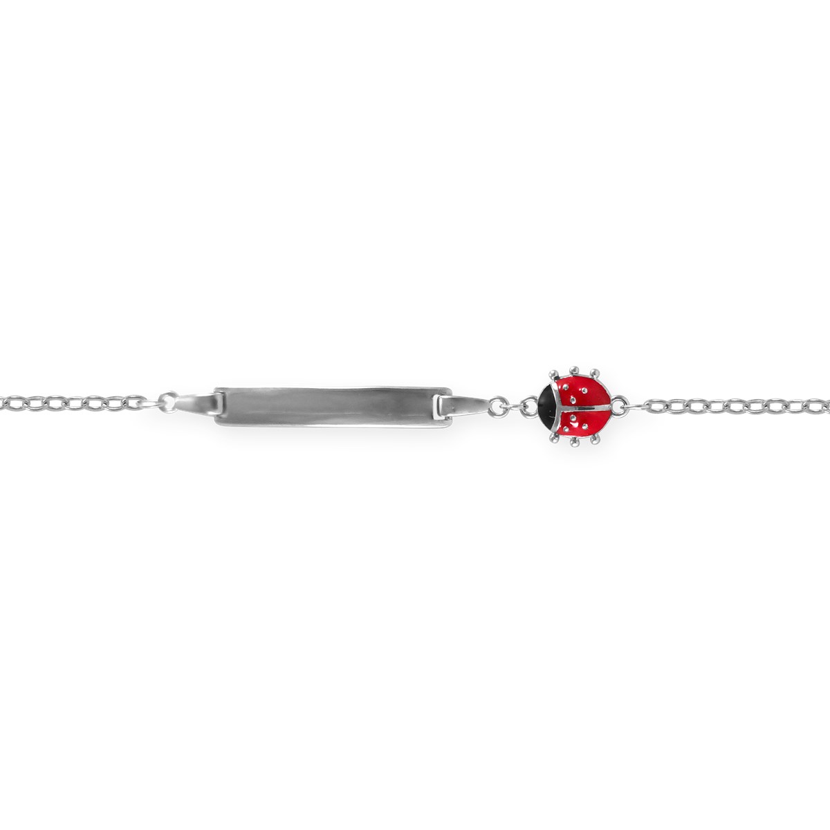 Bracelet pour enfant coccinelle en argent 925