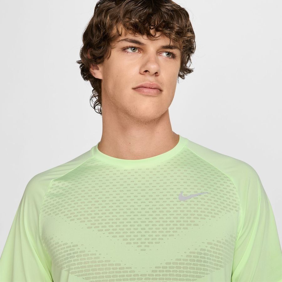 Nike T-shirt Running Dri-FIT ADV Stride - Jaune Fluo/Argenté