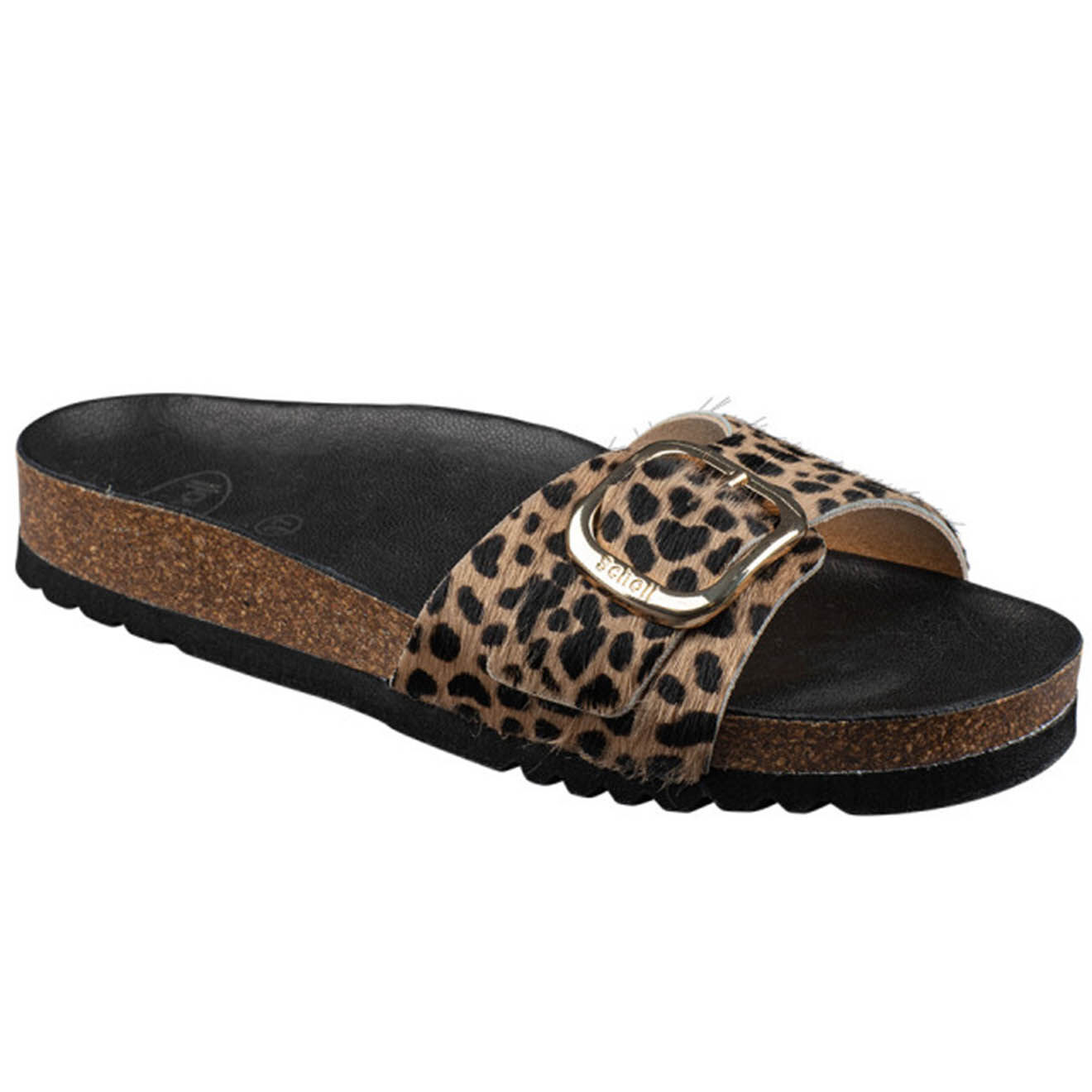 Scholl Mules en Cuir Kathleen léopard