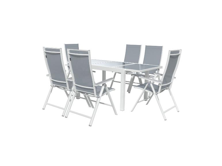 Aluminium tuinset Houston 7-delig
