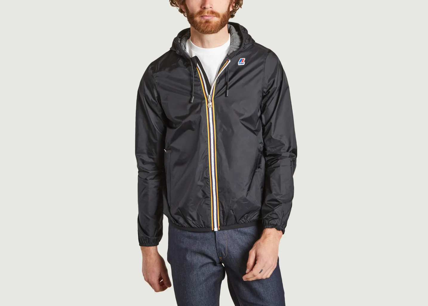 Blouson Jacques court doublure jersey de coton K-Way