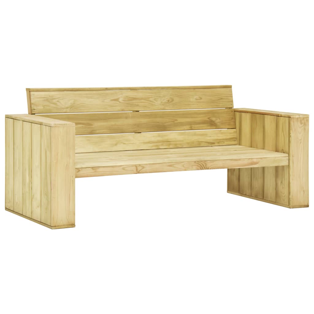 Salon de jardin meuble d'extérieur ensemble de mobilier 4 pièces bois de pin imprégné