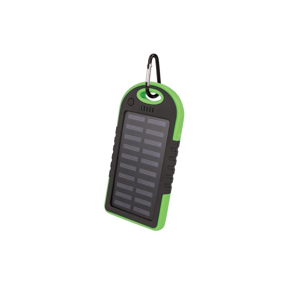 Setty powerbank med solceller, 5000 mAh, Grön