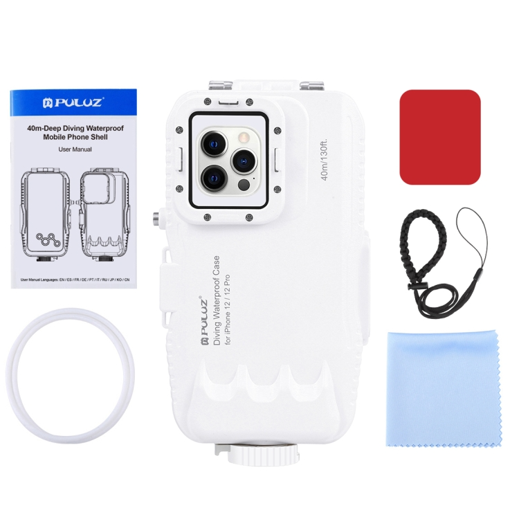 iPhone 12 / iPhone 12 Pro Unterwasser Case Hülle Taucher Schutzgehäuse (40m)