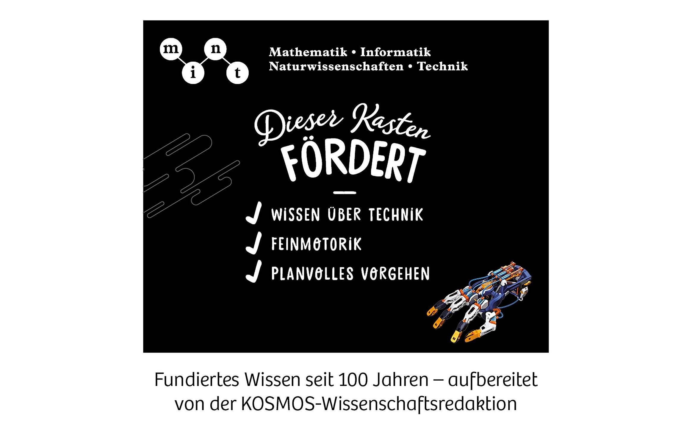 Experimentierkasten Cyborg-HandHydraulisch gesteuerte XXL-Roboter-Hand, mit der man greifen, heben und sogar schreiben kann