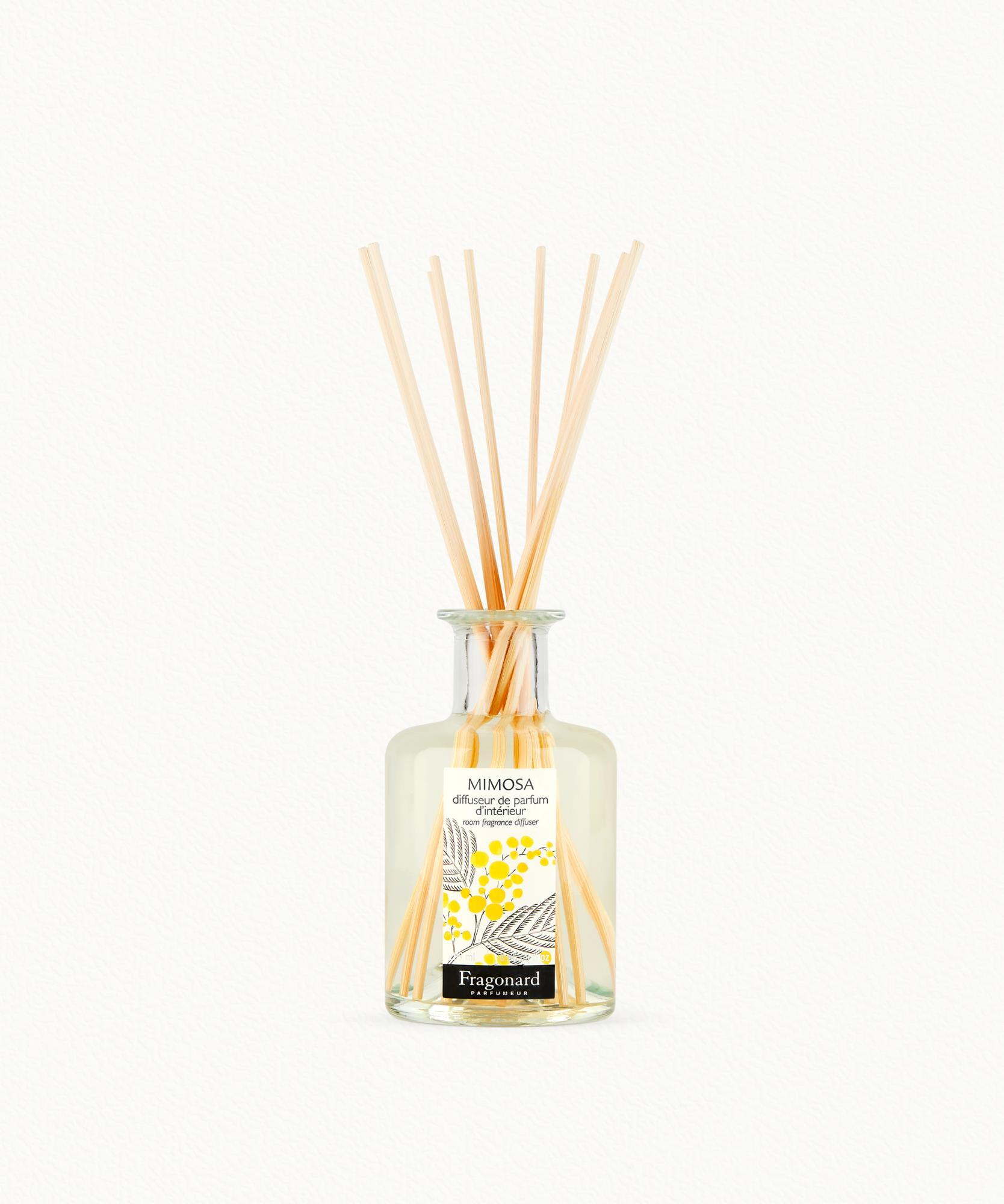 Mimosa  Diffuseur + 10 bâtonnets - flacon 200 ml
