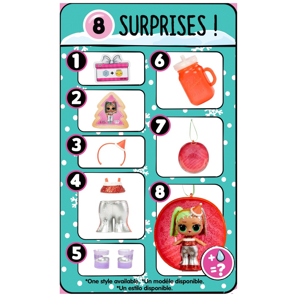 LOL Surprise! Weihnachtsüberraschung! Miss Merry Puppe mit 7 Überraschungen