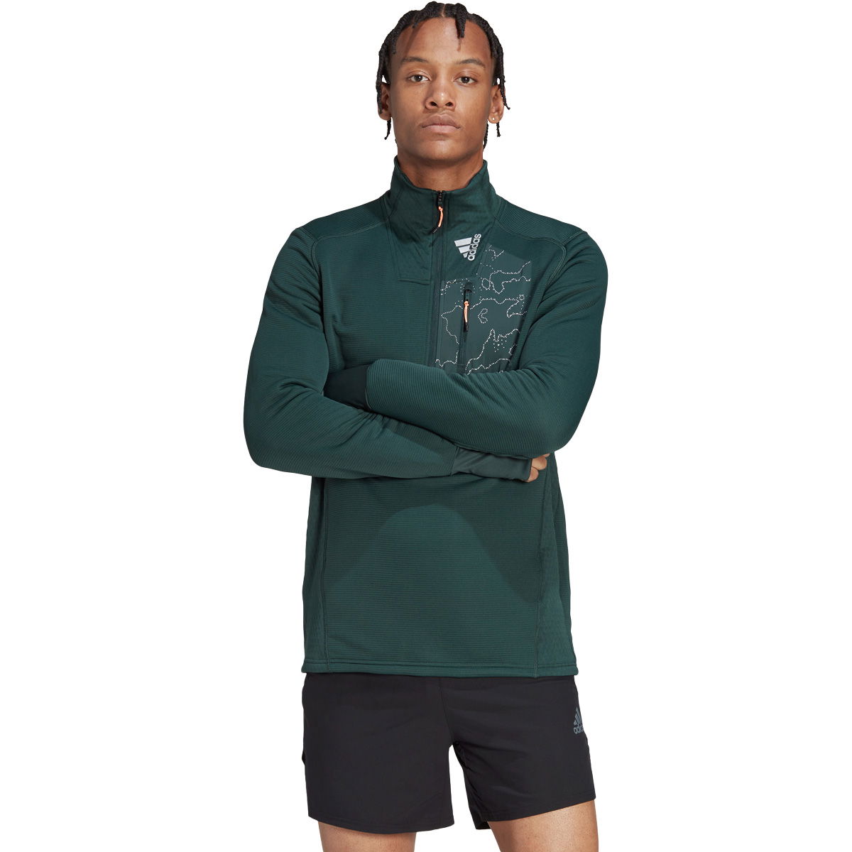 adidas X-City 1/4 Zip Løbetrøje Herre