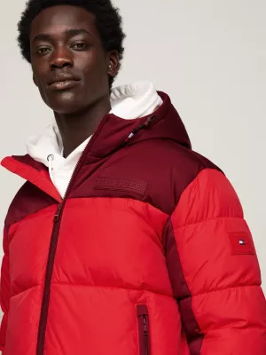 Jaqueta puffer com capuz TH Warm New York