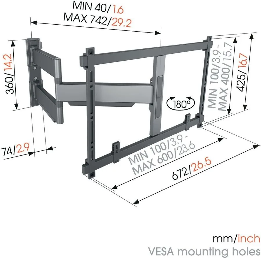 Vogel's TVM 5845 Supports TV