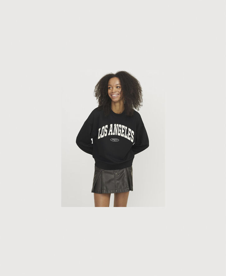 JJXX JXMERLE SPRING RLX SHORT LS CREW SW Black/los angeles