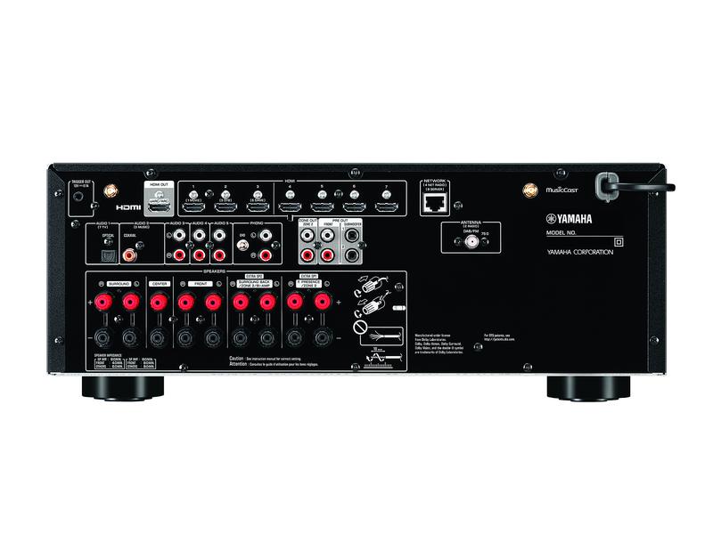 Yamaha AV-Receiver RX-V6A Schwarz 7.2 AV-Receiver mit 100 W (8 ohms, 0.06% THD)