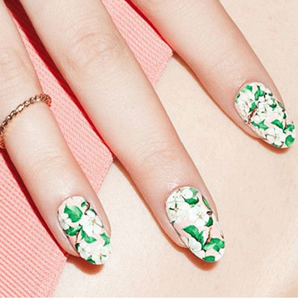 (500er Set) Coffin Kunstnägel Half Cover Fake Nail Tips für die Maniküre 10 Grössen - Weiss