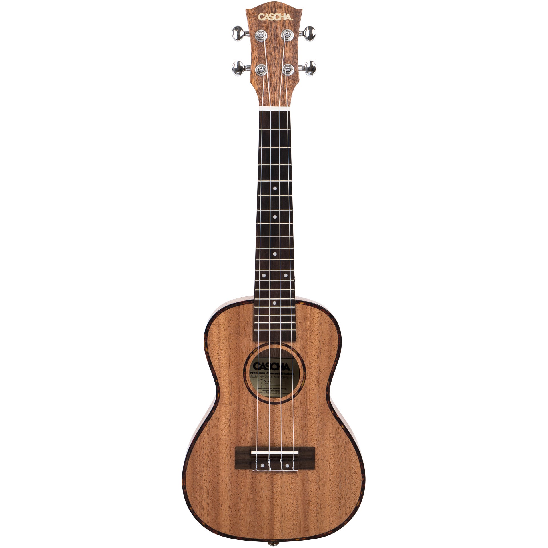 Cascha HH 2036 Premium Mahogany concert ukelele set (4-talig)