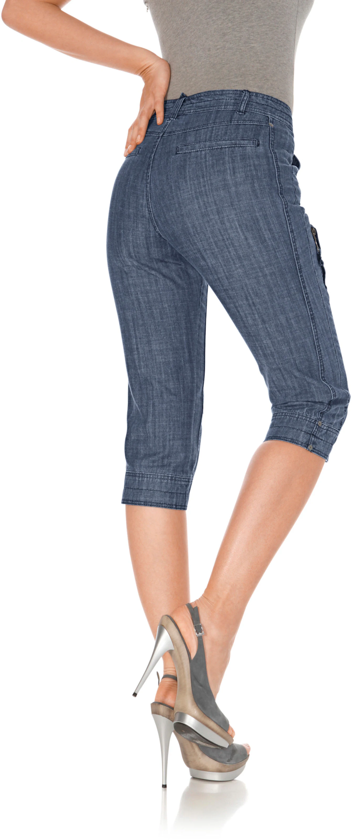 heine Capri-Hose in blue denim