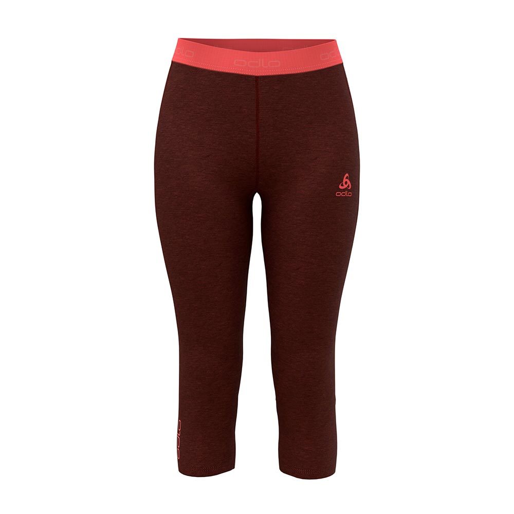 Odlo Revelstoke PW 150 BL Driekwart Thermo Onderbroek Donkerrood/Roze Dames
