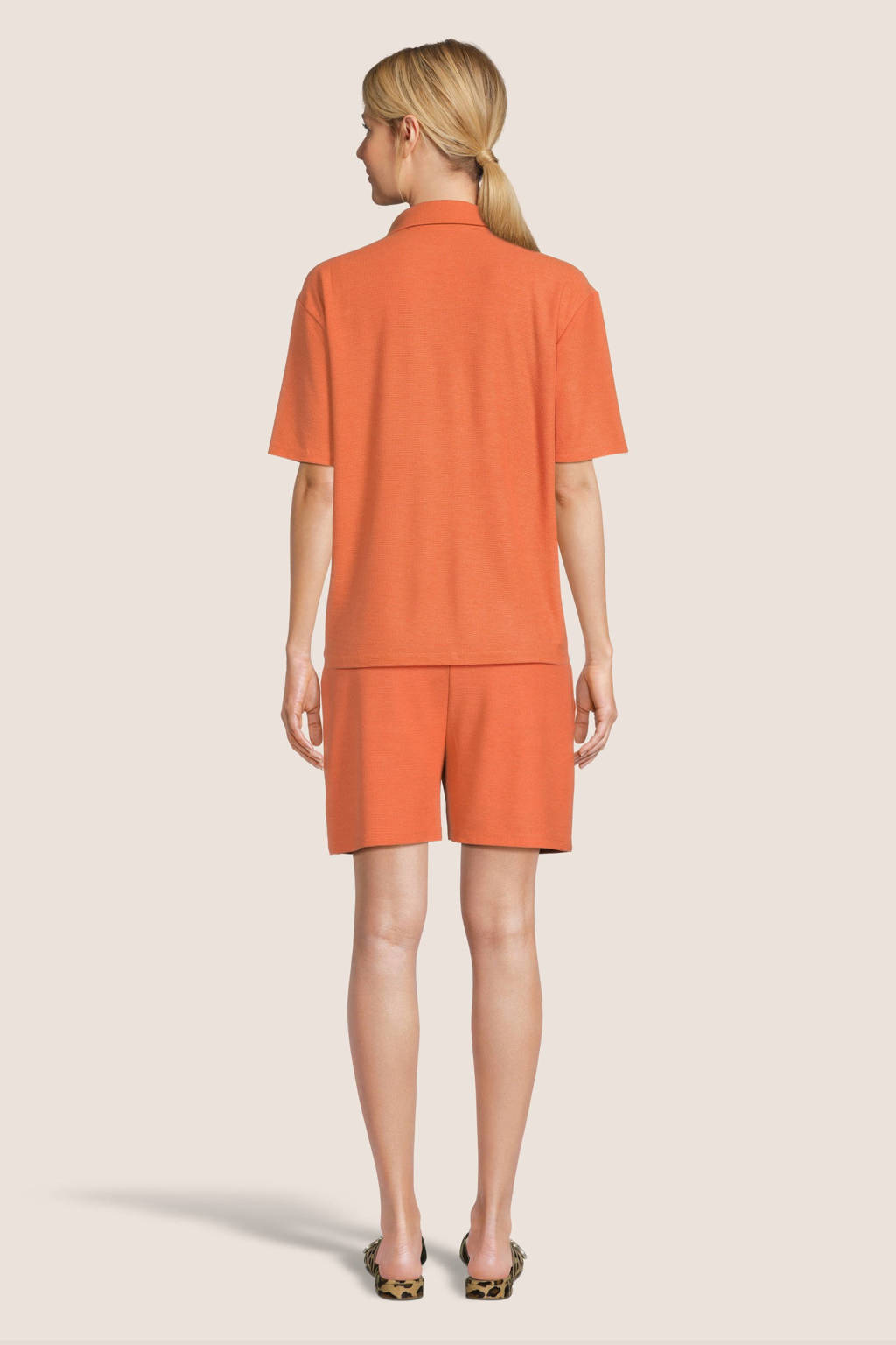 LOVE2WAIT zwangerschaps- en voedingsblouse Siena oranje