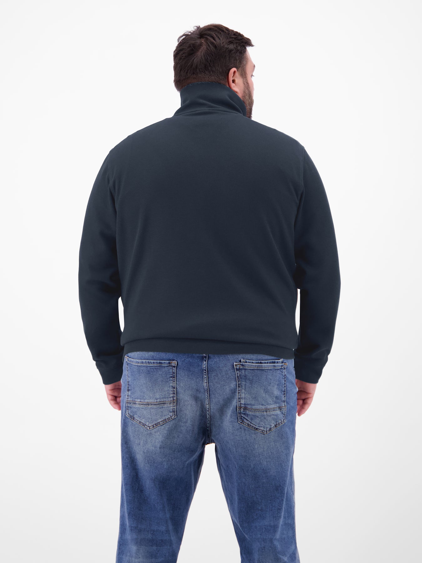 Sweatjacke aus weichem Baumwollmischgewebe