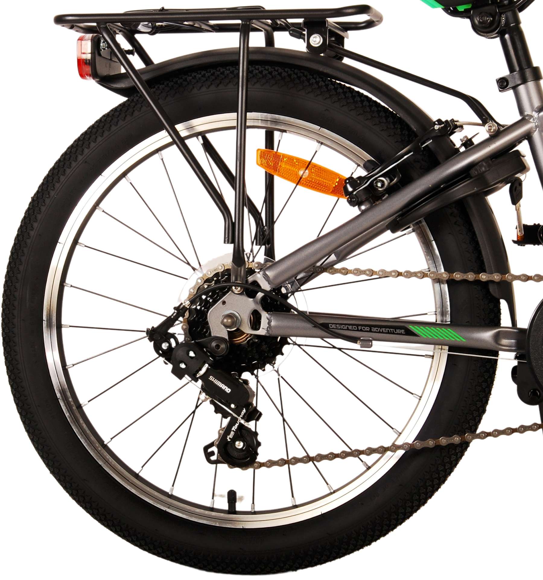Kinderfahrrad Cross für Jungen 20 Zoll Kinderrad in Dunkelgrau 6 Gänge