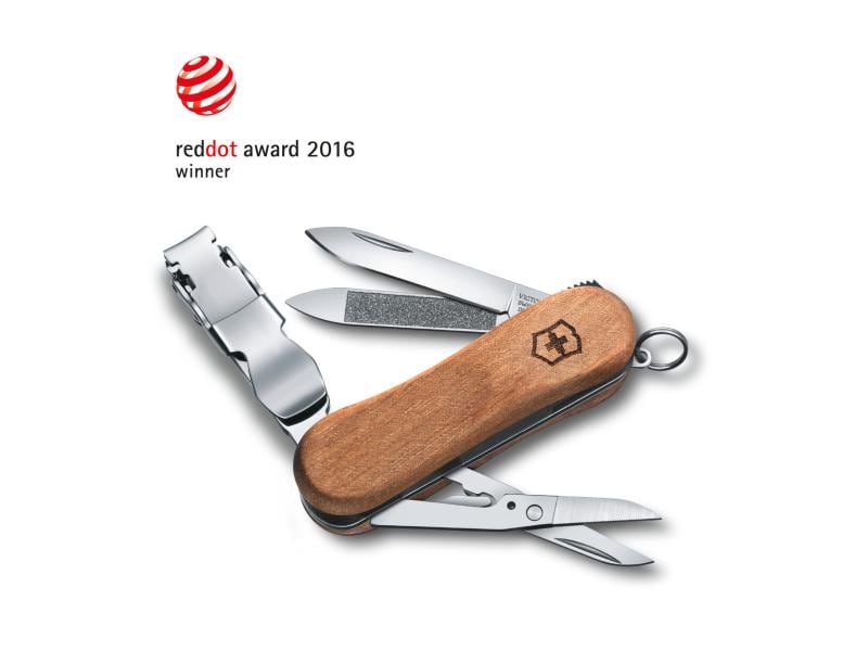 Victorinox Taschenmesser Nail Clip Wood 580 Mit 6 Funktionen, Nussbaum