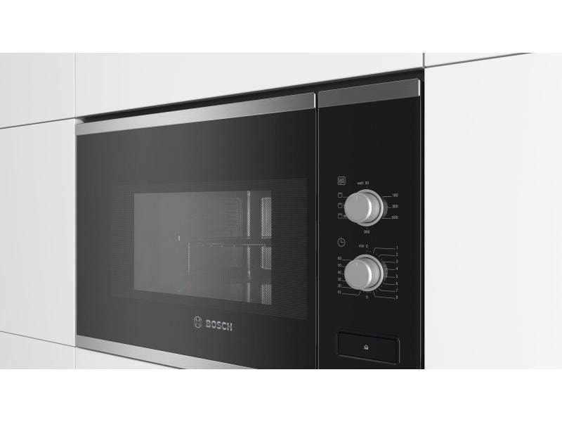 Bosch Einbaumikrowelle BEL550MS0 Schwarz/Silber 900 W Mikrowelle